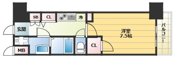 フォーリアライズ大阪ウエストベイの物件間取画像